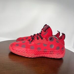 Adidas Harden Vol. 5 Futurenatural Shoes Men's 8.5 Red Polka Dot Sneakers H68595